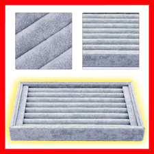 Ring 50-80PCS Jewelry Holder Tray Organizer Box  Earring Display Velvet Case