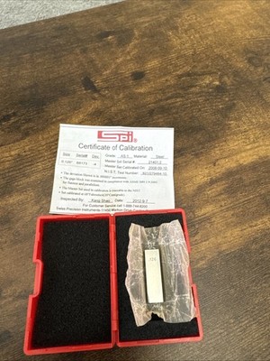 NEW SPI 0.12600 Inch 0.126'' Grade AS-1 Rectangular Steel Gage Gauge Block