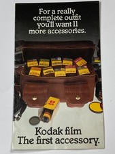 Rare Vintage 1981 Kodak 35mm Film Ad Flyer A10-14B 12 Varieties VG Condition