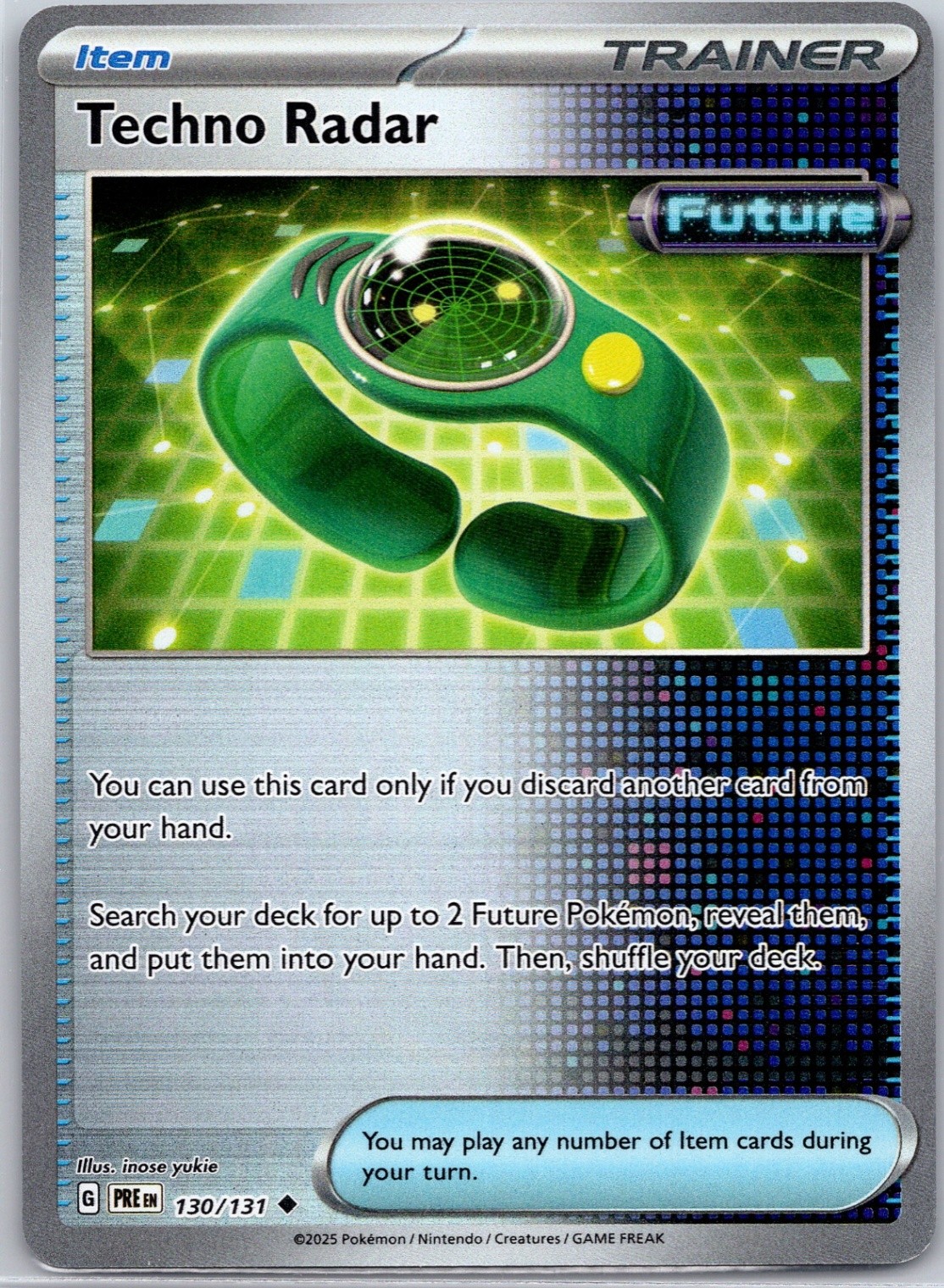 Techno Radar (Poke Ball Pattern) Holo SV: Prismatic Evolutions #130/131 NM