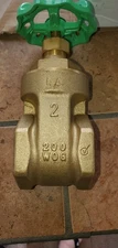 Lansdale Brass Gate Valve 2" Lead Free Valves New
