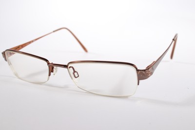 Elle Eyeglasses EL 13315 Women Bronze Semi-Rimless Metal Eyewear Glasses Frames