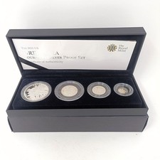 Royal Mint 2011 Britannia Four Coin Silver Proof Set with COA and Box