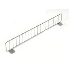 Lozier SWD316-ZNC Wire Shelf Divider 16"L  x 3"H