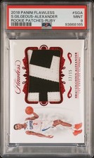 2018 Flawless Patches Shai Gilgeous-Alexander Ruby /15 Rookie RC PSA 9 Pop 3 SGA