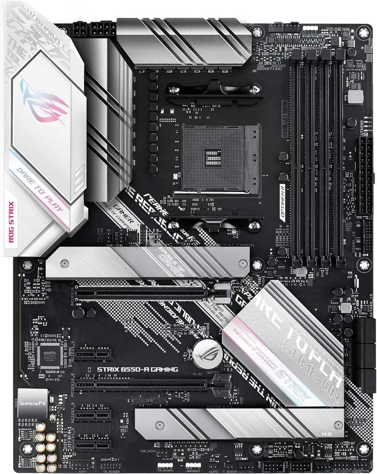 ASUS Rog Strix B550-A Gaming - Placa Base de Gaming ATX AM4 AMD B550 Ryzen (PCIE - Imagen 2 de 4