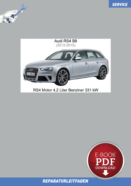 PDF Audi RS4 (2012-2015) Reparaturanleitung Motor 4,2 Liter Benziner 450 PS-image