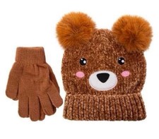 New Girls Animal Critters Winter Beanie Hat  Matching Gloves