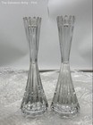 Mikasa Clear Park Lane Crystal Home Decor Taper Candle Holder Lot Of 2 — photo 1
