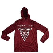 American Fighter Elmore Hoodie Heathered Red Mens Size Large