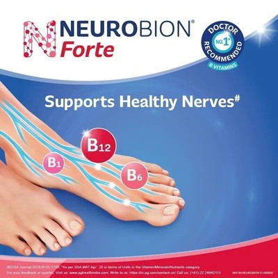 Neurobion Forte 150 Tabs Vitamin B Complex With B12 | For Healthy Nervous System
