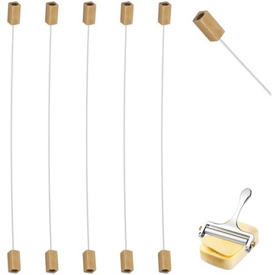 5-Pack Stainless Steel Cheese Slicer Cutter Replacement Wires, Compatible Wit...