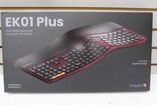 ProtoArc EK01 Plus Ergonomic Split Bluetooth Keyboard USB Wireless Wine Red