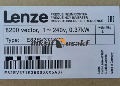 E82EV371K2B NEW LENZE E82EV371_2B Inverter Vector 0.37kW E82EV371K2B US Free tax