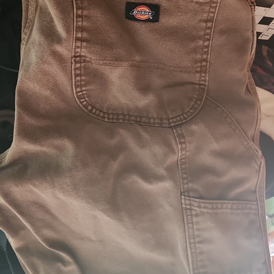 Dickies Brown Cotton Canvas Work Pants Construction W32 L32 MPN W4188448