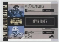 2006 Donruss Gridiron Gear Player Timeline Gold /100 Kevin Jones #PT-19