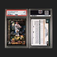 2025 Topps Chrome Sapphire Jacob Wilson, Jacob Wilson #96 (RC) PSA 9 POP  1