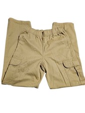  New The Childrens Place Boys Sz 12 Cargo Pants Adujstable Waist Khaki