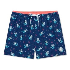 Chubbies Swimming Shorts Men  s SMALL 5.5" Triton Of The Seas Lined Swim Trunks