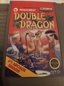 1988 Nintendo NES Double Dragon Video Game Original With Sleeve Tested Working  