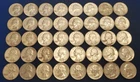 Lot of 40 ($10 face) *Circulated* 90% Silver Washington Quarters all pre 1965