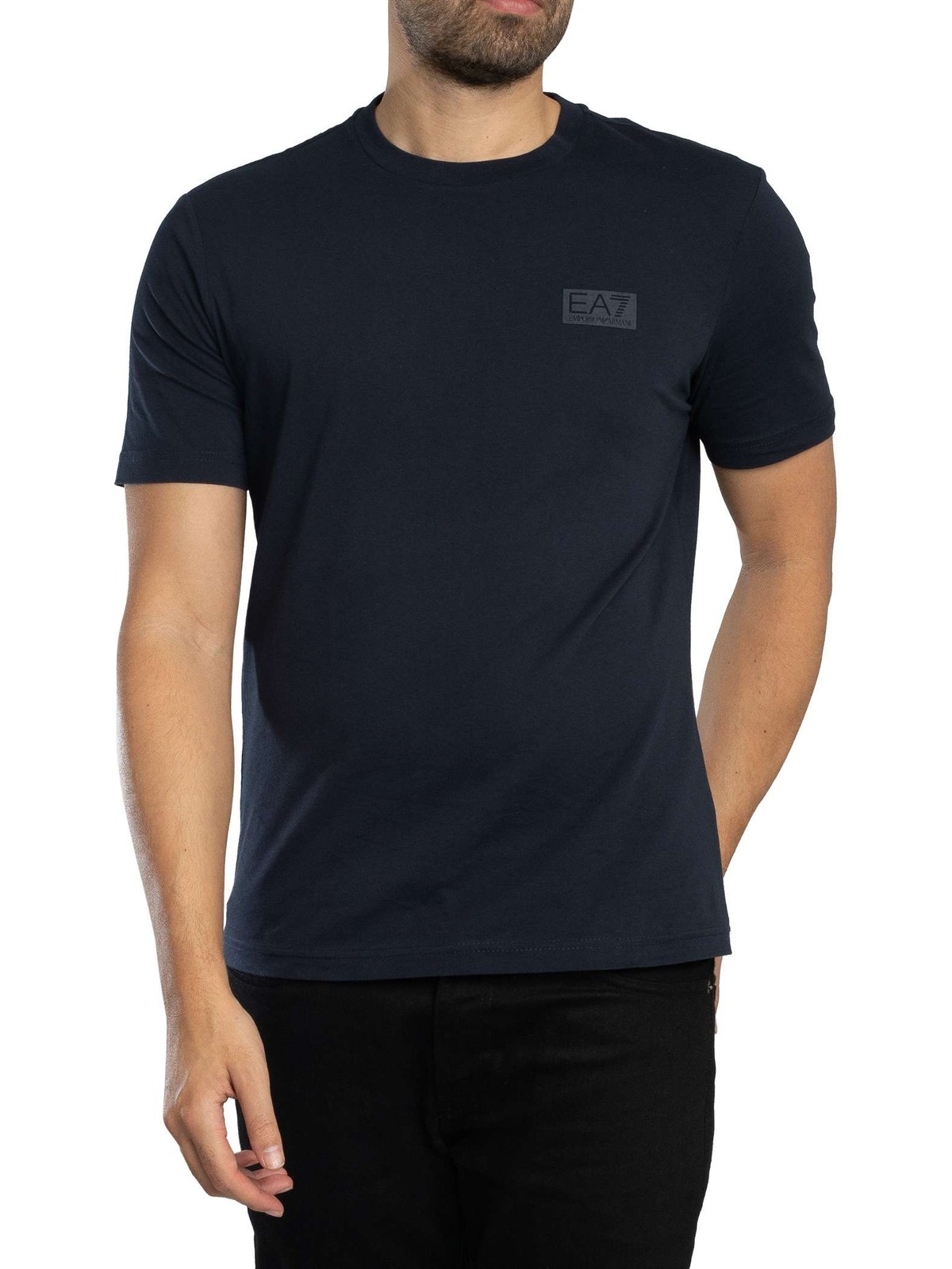 EA7 Back Box Logo T-Shirt, Armani Blue - M