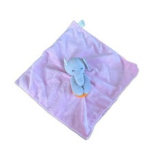 Pink Elephant Lovey Security Blanket Plush Fleece Soft Forever Baby Teether