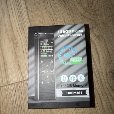 136GB Digital Voice Recorder with Playback9000 Hours Audio Recording DeviceVo...