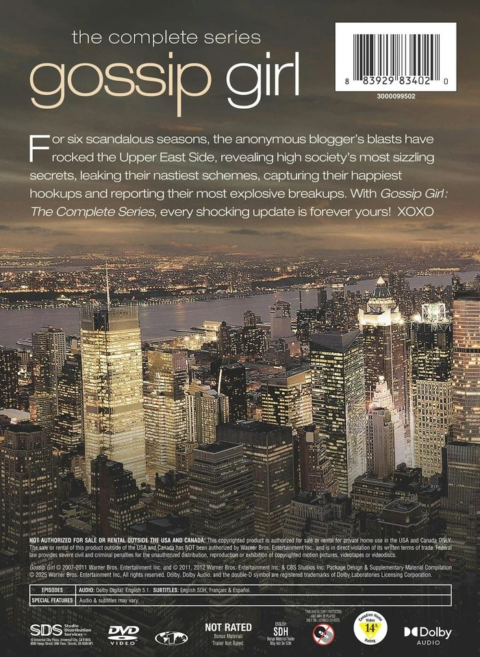 Gossip Girl The Complete Series DVD  NEW — 第 4/4 张图片
