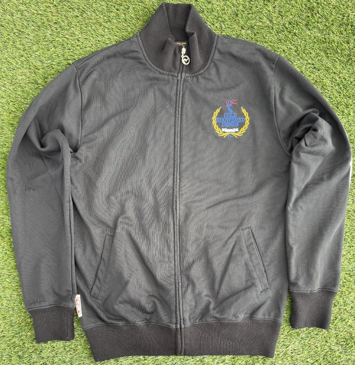 Vintage Y2K EVISU Black Zip Up Sweatshirt Mens Size XL Japanese Heritage Jacket - second product detail image