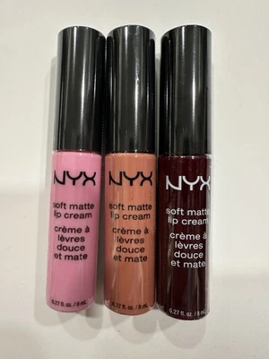 3 lipsticks NYX Soft Matte Lip Cream ( Smlc14 Zurich / Smlc13 Sydney / Smlc20) - Image 1 of 2