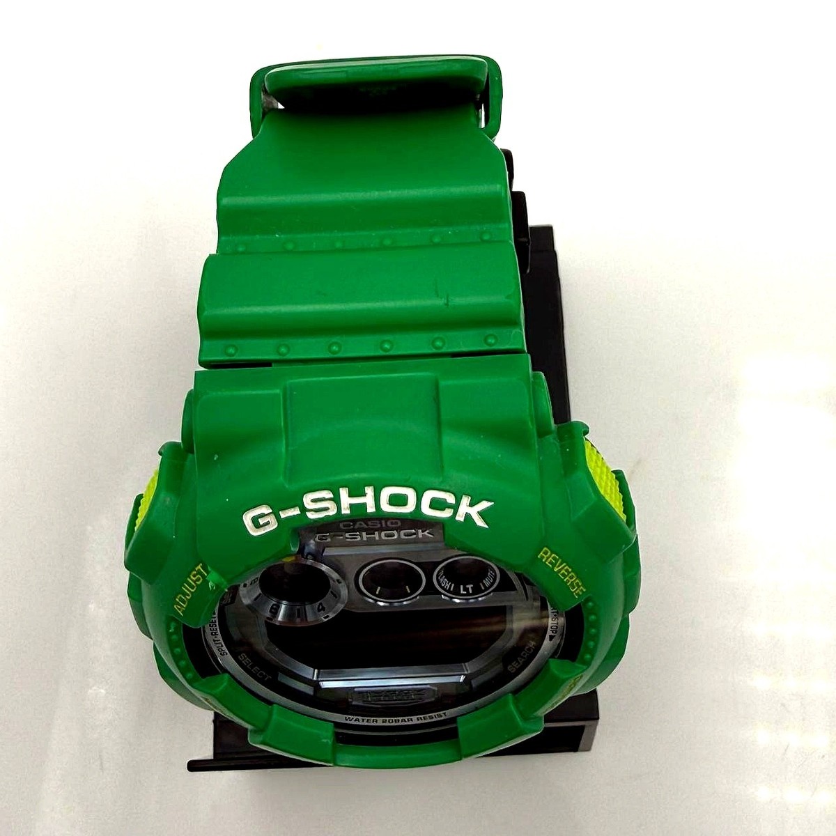 Casio G-Shock GD-120TS-3 Rare Green Digital World Time Watch 