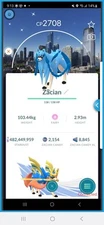 Shiny Zacian NewJersey Background/ Pokémon GO Trade / Same-day delivery