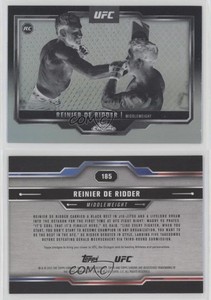 2025 Topps Chrome UFC Negative Refractor Reinier de Ridder #185 Rookie RC