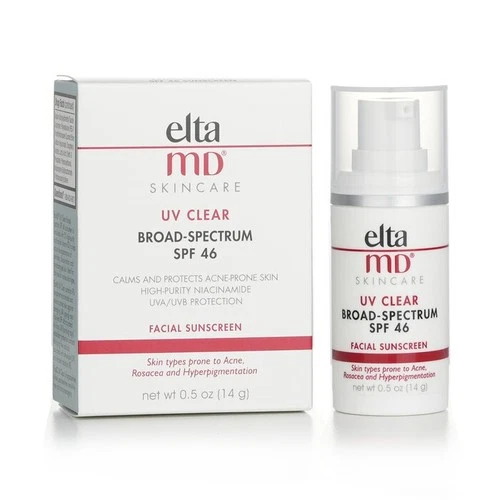 Elta MD UV Clear Broad Spectrum SPF 46 Facial Suncreen 14g 0.5oz EXP 11/2027 NEW - 第 2/2 張圖片
