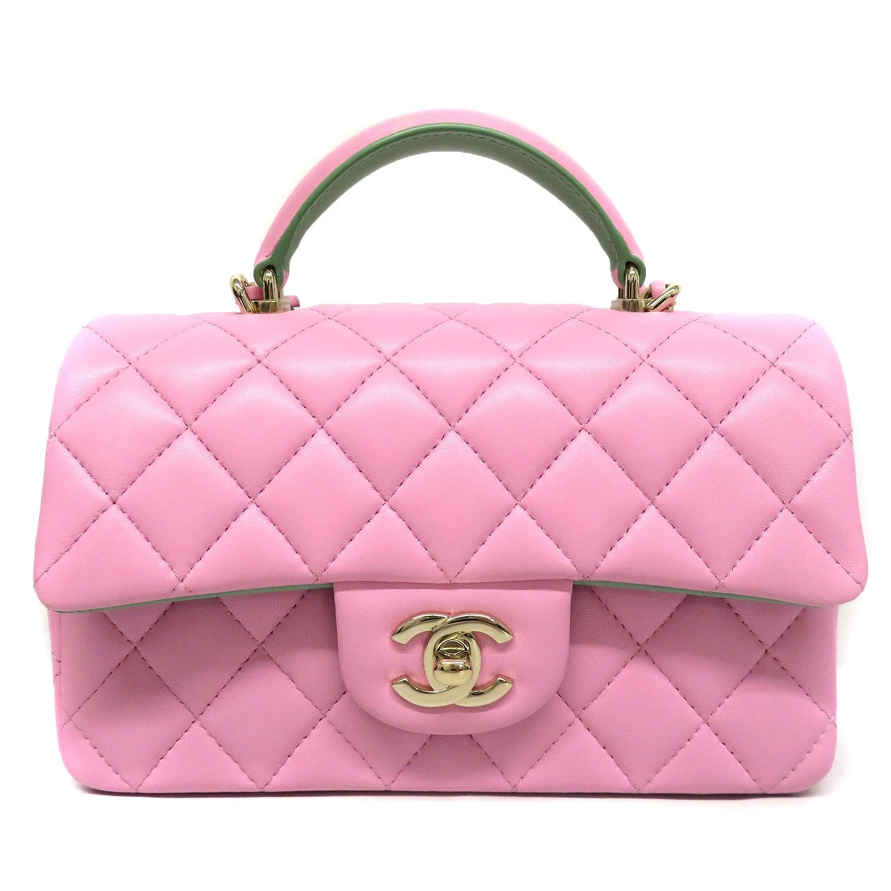 Chanel — Chanel Mini AS2431 Lambskin Leather Handbag with Box Women's KNB090 #KNB090