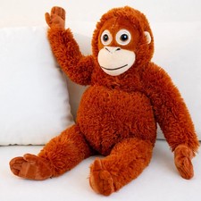 IKEA DJUNGELSKOG Orangutan Soft Toy – 66cm Plush Stuffed Animal, Hanging Monkey