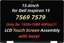 LCD Touch Screen Digitizer Display Assembly 15.6" for Dell Inspiron 15 7569 7579