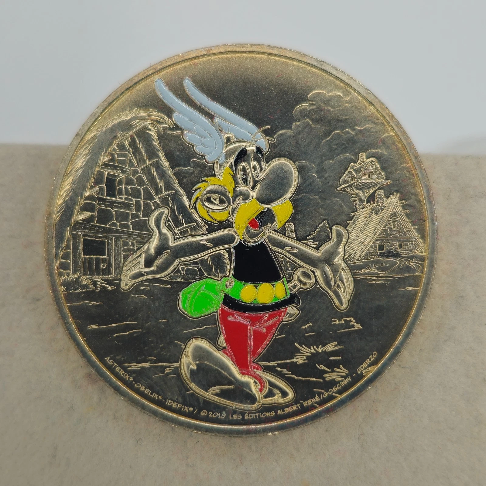 Astérix Coloré 2019 - Jeton Touristique Médaille Souvenir Monnaie de Paris