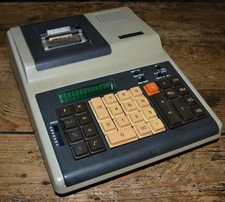 Vintage 1970s Olivetti Underwood 483-PD Electronic Calculator with Printer