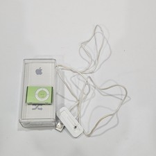 Apple iPod Shuffle 2nd Gen 1GB Green MP3 Player A1204 Dock Box Tested Working