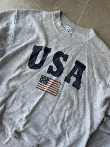 Vintage USA Big Logo Delta Sweater Mens Size M - Picture 3 of 6
