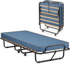 Letto Singolo Pieghevole Di Emergenza, 80 X 190 Cm, Letto Singolo Con Materasso