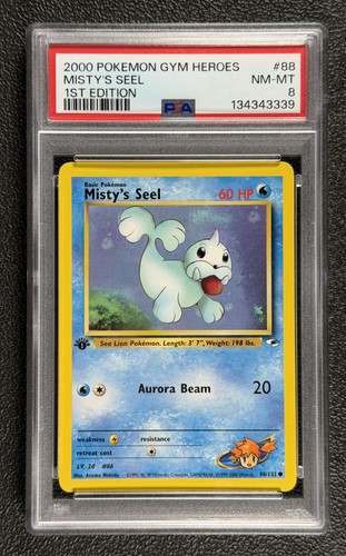 Misty's Seel (1st Edition) graded PSA 8 for sale on eBay