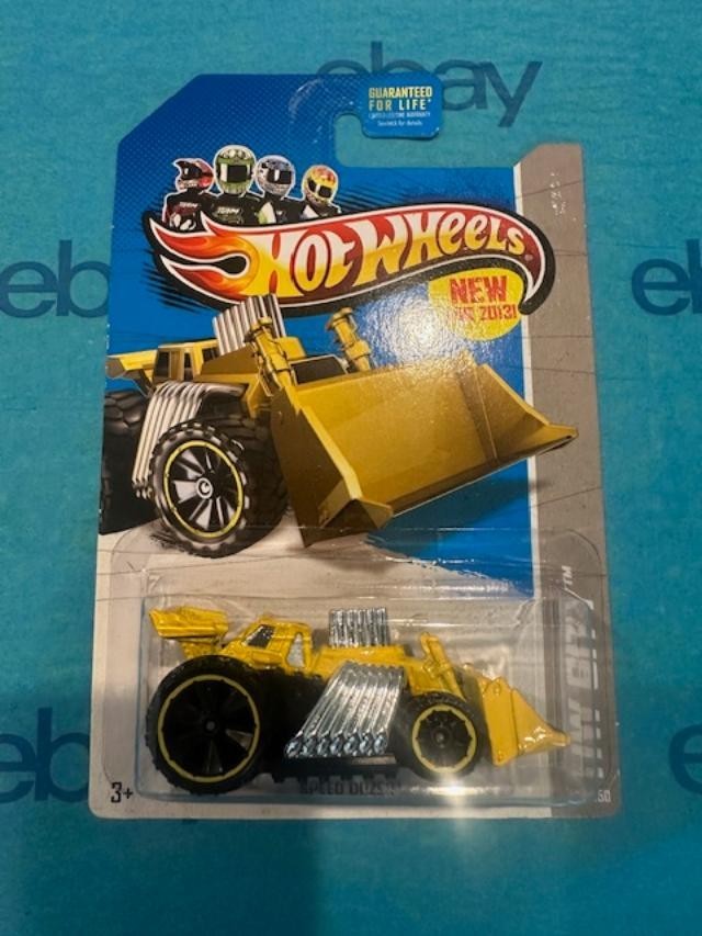 2013 Hot Wheels HW City Speed Dozer #43 Yellow