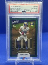 2021 Panini Prestige Franchise Favorites Cooper Kupp #FF-10 Green /199 PSA 10