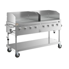 60" Stainless Steel Liquid Propane Outdoor Grill with Wind Guard