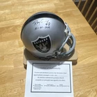 Ray Guy #8 Signed Oakland Raiders Mini Helmet - All American Authenticated