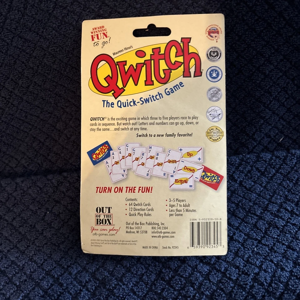 QWITCH The Quick Switch Game 2005 Card Game In A Tin Can NIP 92345 - Image 2 of 2