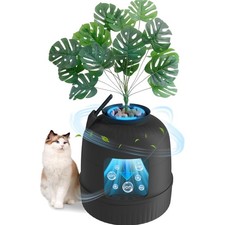 Hidden Cat Litter Box Enclosure with Odor Control Plastic 18.9x18.9x20.1 Inches